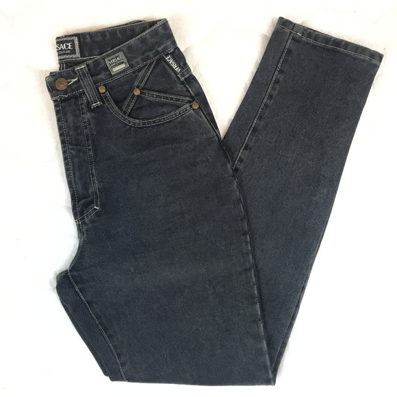 Versace High Waist Denim Medusa Head jeans - Picture 5 of 9